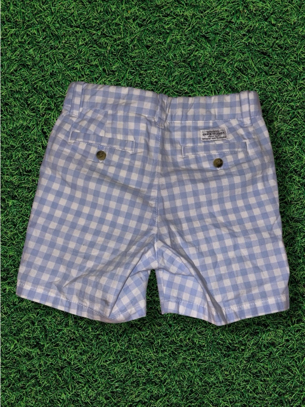 Kids Gingham Shorts - Picture 3 of 9